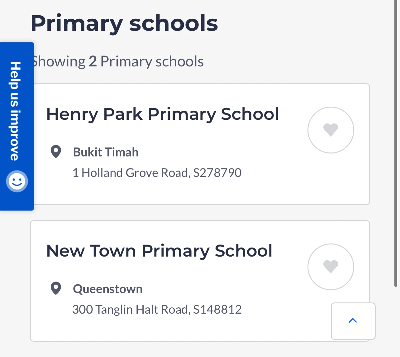 Between 1km to 2km - New Town Primary School Between 1km to 2km - Henry Park Primary School
